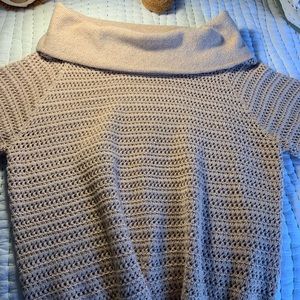 Knitted sweater from NY& C, great quality, nude color with golden strings, warm